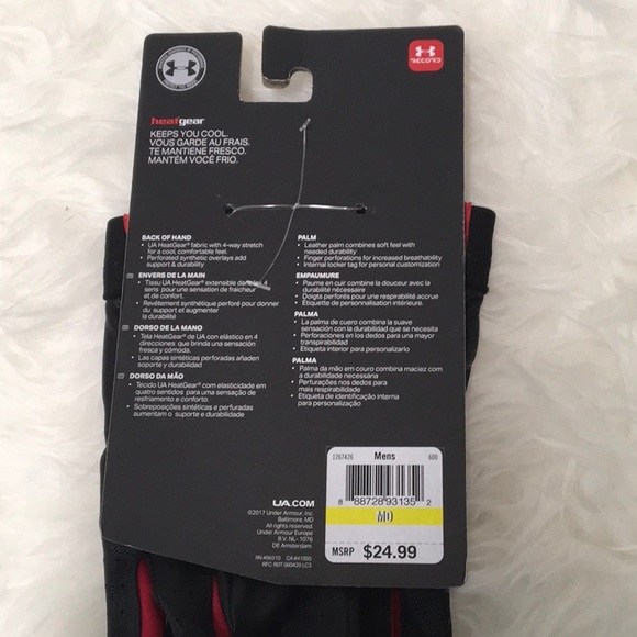 Men’s Under Armour baseball batting gloves - Picture 4 of 4